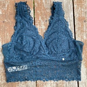 NWOT Lucky Brand Lace Bralette Teal